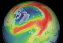 科學(xué)家觀察到北極上一個(gè)不尋常的臭氧洞