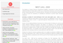 NEET 2020全國高考合格資格測試的結(jié)果將很快宣布