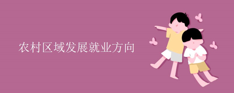 農(nóng)村區(qū)域發(fā)展就業(yè)方向