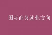 教育資訊：國(guó)際商務(wù)就業(yè)方向