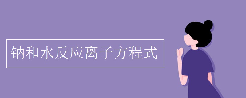 鈉和水反應(yīng)離子方程式