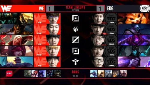 lpl2018春季賽2月4日WEvsEDG比賽視頻：EDG2：1擊敗WE