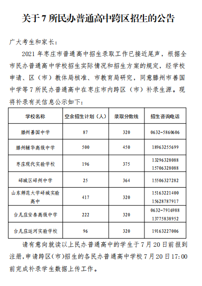 2021棗莊中考分?jǐn)?shù)線