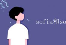 教育資訊：sofia和sophia區(qū)別