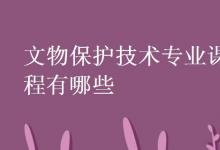 教育資訊：文物保護(hù)技術(shù)專業(yè)課程有哪些