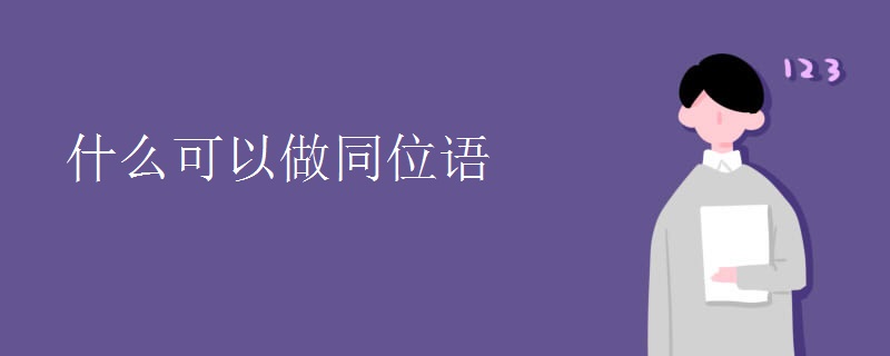 什么可以做同位語(yǔ)