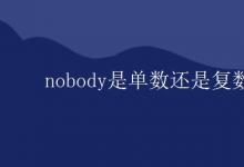 教育資訊：nobody是單數(shù)還是復(fù)數(shù)