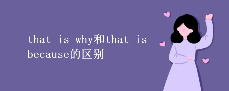 that is why和that is because的區(qū)別