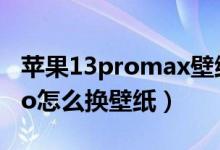 蘋果13promax壁紙?zhí)毡荆╥Phone13pro怎么換壁紙）