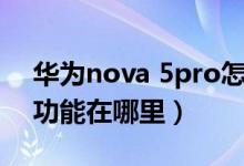 華為nova 5pro怎么拼圖（華為nova9拼圖功能在哪里）