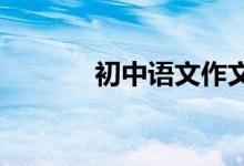 初中語(yǔ)文作文寫作方法與技巧