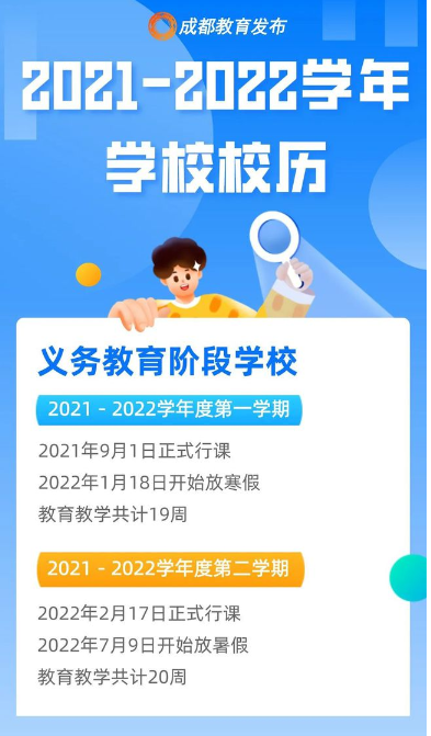 2021四川成都中小學(xué)寒假開(kāi)學(xué)時(shí)間公布