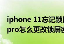 iphone 11忘記鎖屏密碼怎么辦（iPhone13pro怎么更改鎖屏密碼）