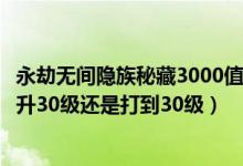 永劫無間隱族秘藏3000值得買嗎（永劫無間榮耀秘藏卷直接升30級還是打到30級）