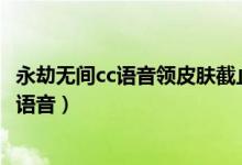 永劫無間cc語音領(lǐng)皮膚截止時間（永劫無間為什么按t開不了語音）