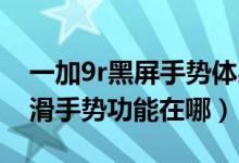 一加9r黑屏手勢體感設(shè)置了沒用（一加9R上滑手勢功能在哪）