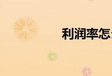 利潤率怎么算公式小學(xué)