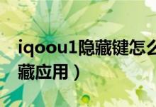 iqoou1隱藏鍵怎么設(shè)置（iqoo8如何查看隱藏應(yīng)用）