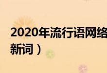 2020年流行語網(wǎng)絡(luò)新詞（2020年流行語網(wǎng)絡(luò)新詞）