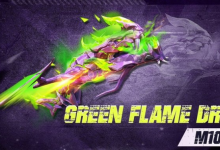 M1014 Green Flame Draco 皮膚回歸自由之火