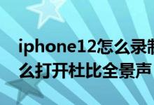 iphone12怎么錄制杜比視界（iPhone12怎么打開杜比全景聲）