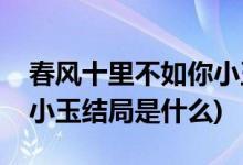 春風(fēng)十里不如你小玉的結(jié)局(春風(fēng)十里不如你小玉結(jié)局是什么)