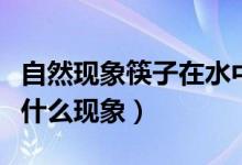 自然現(xiàn)象筷子在水中彎折（筷子在水中彎折是什么現(xiàn)象）