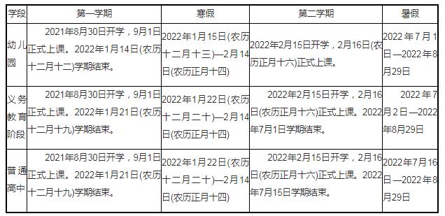 2022福建莆田中小學(xué)什么時(shí)候放寒假