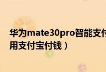 華為mate30pro智能支付怎么設(shè)置（華為watch3pro怎么用支付寶付錢(qián)）