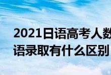 2021日語高考人數(shù)官方公布（高考日語和英語錄取有什么區(qū)別）