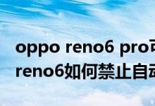 oppo reno6 pro可以升級(jí)12系統(tǒng)么（opporeno6如何禁止自動(dòng)升級(jí)版本）