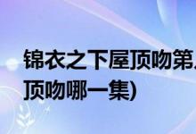 錦衣之下屋頂吻第幾集(錦衣之下一下夫婦屋頂吻哪一集)