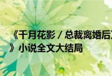 《千月花影／總裁離婚后萬人迷前妻又野又甜洛初雪陸輕塵》小說全文大結(jié)局