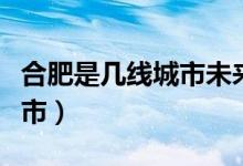 合肥是幾線城市未來發(fā)展如何（合肥是幾線城市）