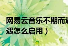 網(wǎng)易云音樂不期而遇功能（網(wǎng)易云音樂不期而遇怎么啟用）