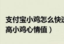 支付寶小雞怎么快速積攢愛(ài)心（支付寶如何提高小雞心情值）