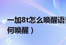 一加8t怎么喚醒語(yǔ)音助手（一加9語(yǔ)音助手如何喚醒）