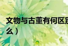 文物與古董有何區(qū)別（文物和古董的區(qū)別是什么）