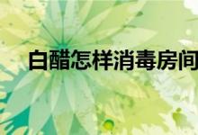 白醋怎樣消毒房間（白醋消毒房間方法）