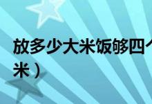 放多少大米飯夠四個(gè)人吃（四個(gè)人米飯放多少米）