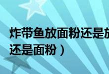 炸帶魚(yú)放面粉還是放淀粉好?。ㄕ◣~(yú)放淀粉還是面粉）