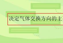 中考快訊：決定氣體交換方向的主要因素是