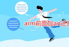 教育資訊：arm前面加an還是a