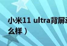 小米11 ultra背屏動(dòng)圖（小米11ultra配置怎么樣）