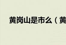 黃崗山是市么（黃崗山是哪個省的城市）