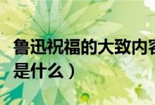 魯迅祝福的大致內(nèi)容（魯迅《祝?！分饕獌?nèi)容是什么）