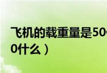 飛機的載重量是50什么單位（飛機載重量是50什么）