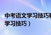 中考語文學(xué)習(xí)技巧和方法（中考語文有哪些的學(xué)習(xí)技巧）