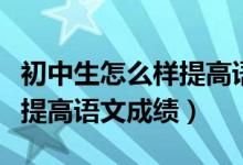 初中生怎么樣提高語文閱讀理解（初中生怎樣提高語文成績）