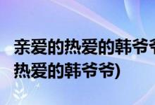 親愛的熱愛的韓爺爺扮演者( 是誰扮演親愛的熱愛的韓爺爺)